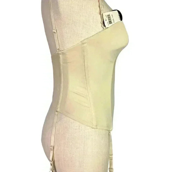 Le Mystere Bustier Bra Women 34B Ivory Seduction Bridal Long Line LY2355 NEW - Picture 3 of 9